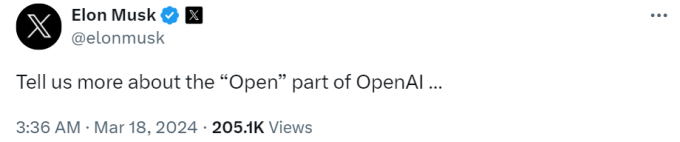 Grok开源实测评分不敌GPT4,马斯克暗讽OpenAI-第4张图片-开云app在线下载-开云体云app官网入口下载-V3.6.9 Grok开源实测评分不敌GPT4,马斯克暗讽OpenAI-第4张图片-开云app在线下载-开云体云app官网入口下载-V3.6.9
